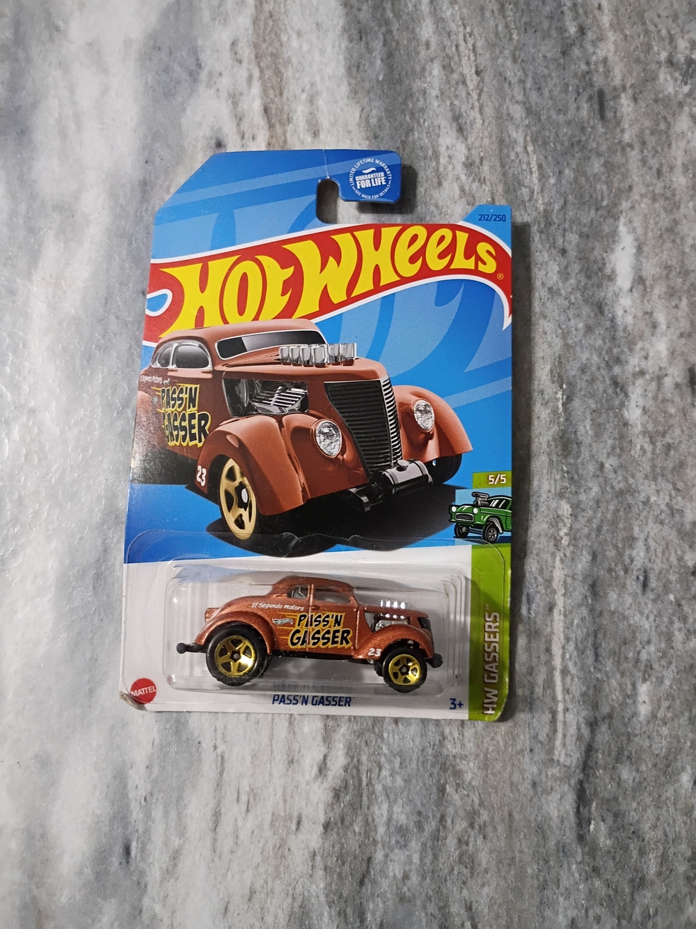 Mattel Hot Wheels Pass'N Gasser Die-Cast Car - Metallic Copper & Gold
